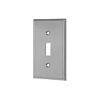 Enerlites 7711-SV Toggle Switch One-Gang Metal Wall Plate