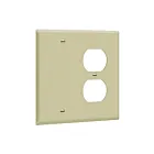 Enerlites 880121-I Combination Two-Gang Wall Plate