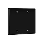 Enerlites 8802-BK Blank Cover Two-Gang Wall Plate