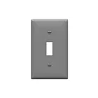 Enerlites 8811M-GY Toggle Switch One-Gang Wall Plate