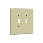 Enerlites 8812O-I Toggle Switch Two-Gang Wall Plate