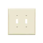 Enerlites 8812O-LA Toggle Switch Two-Gang Wall Plate