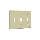 Enerlites 8813-I Toggle Switch Three-Gang Wall Plate