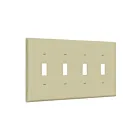 Enerlites 8814M-I Toggle Switch Four-Gang Wall Plate