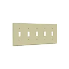 Enerlites 8815-I Toggle Switch Five-Gang Wall Plate