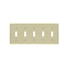 Enerlites 8815M-I Toggle Switch Five-Gang Wall Plate