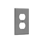 Enerlites 8821-GY Duplex Receptacle One-Gang Wall Plate