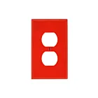 Enerlites 8821-R Duplex Receptacle One-Gang Wall Plate