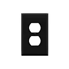 Enerlites 8821M-BK Duplex Receptacle One-Gang Wall Plate