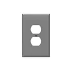 Enerlites 8821O-GY Duplex Receptacle One-Gang Wall Plate