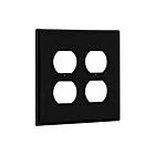 Enerlites 8822M-BK Duplex Receptacle Two-Gang Wall Plate