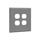 Enerlites 8822O-GY Duplex Receptacle Two-Gang Wall Plate
