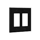 Enerlites 8832M-BK Decorator/GFCI Two-Gang Wall Plate