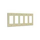 Enerlites 8835-I Decorator/GFCI Five-Gang Wall Plate