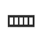 Enerlites 8835M-BK Decorator/GFCI Five-Gang Wall Plate