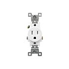 Enerlites 61150-TR-W Commercial Grade 15A Tamper-Resistant Single Receptacle