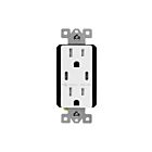 Enerlites 61501-2C3-W Dual Type-C USB Charger with 15A Duplex Tamper-Resistant Receptacles