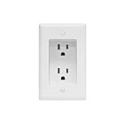 Enerlites 61501-TRRP-W Residential Grade 15A Recessed Tamper-Resistant Duplex Receptacle