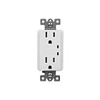 Enerlites 61501-TRSS-W Residential Grade 15A Tamper-Resistant Duplex Receptacle with Surge Suppressor