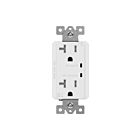 Enerlites 62001-TRSS-W Residential Grade 20A Tamper-Resistant Duplex Receptacle with Surge Suppressor