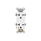 Enerlites 62050-IG-W Isolated Ground Decorator Duplex Receptacle