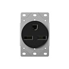 Enerlites 65300-BK Flush Mount Receptacle