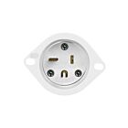 Enerlites 66233-W Straight Blade Flanged Inlet