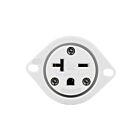 Enerlites 66234-W Straight Blade Flanged Outlet