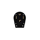 Enerlites 66351-BK Straight Blade Angle Replacement Male Plug