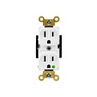 Enerlites 68150-W Hospital Grade 15A Duplex Receptacle