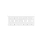 Enerlites 8816-W Toggle Switch Six-Gang Wall Plate