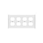 Enerlites 8821-W Duplex Receptacle One-Gang Wall Plate