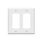 Enerlites 8832-W Decorator/GFCI Two-Gang Wall Plate
