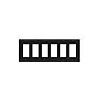 Enerlites 8836-BK Decorator/GFCI Six-Gang Wall Plate
