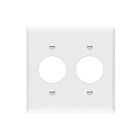 Enerlites 8852-W Single Receptacle Two-Gang Wall Plate