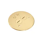 Enerlites 975519-C-GD 5-1/2” Dia. Flush Round Cover Plate with 20A Duplex Tamper