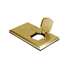 Enerlites C975507-C-GD 1-Gang Floor Box Cover With Flip Lid