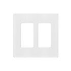 Enerlites SI8832M-W Screwless Decorator/GFCI Two-Gang Wall Plate Mid-Size