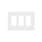 Enerlites SI8833-W Screwless Decorator/GFCI Three-Gang Wall Plate