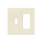 Enerlites SI881131-LA 2 Gang Screwless Toggle and Decorator/GFCI Receptacle Wall Plate
