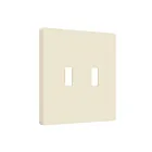 Enerlites SI8812-LA Screwless Toggle Two-Gang Wall Plate