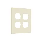 Enerlites SI8822-LA Screwless Duplex Receptacle Two-Gang Wall Plate