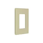 Enerlites SI8831-I Screwless Duplex Receptacle Two-Gang Wall Plate
