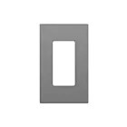 Enerlites SI8831M-GY Antimicrobial Screwless Decorator/GFCI One-Gang Wall Plate