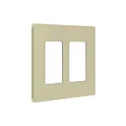 Enerlites SI8832M-I Screwless Decorator/GFCI Two-Gang Wall Plate 