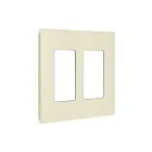 Enerlites SI8832M-LA Screwless Decorator/GFCI Two-Gang Wall Plate 