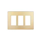 Enerlites SI8833-GD Screwless Decorator/GFCI Three-Gang Wall Plate
