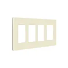Enerlites SI8834-LA Screwless Decorator/GFCI Four-Gang Wall Plate