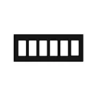 Enerlites SI8836-BK Screwless Decorator/GFCI Six-Gang Wall Plate