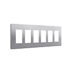 Enerlites SI8836-SV Screwless Decorator/GFCI Six-Gang Wall Plate